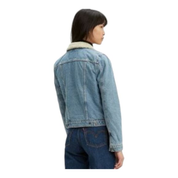 Levi's Women's Original Sherpa Trucker Jacket XL - Picture 3 of 6